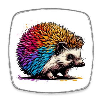 Hedgehog - Square fridge magnet - white - Front