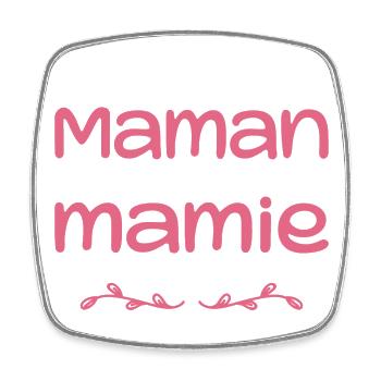 I have two titles Mom and Granny | Mother's Day - Square fridge magnet - white - Front