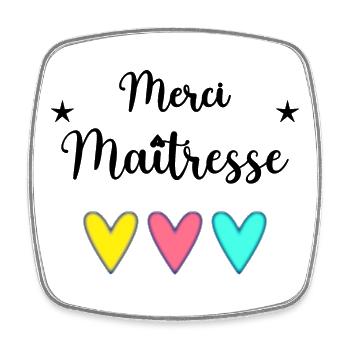 MISTRESS. THANK YOU. THANK YOU MISTRESS. MASTERS' GIFT - Square fridge magnet - white - Front