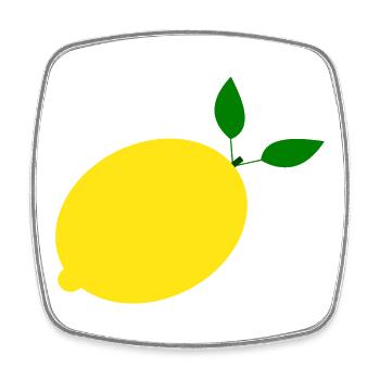 Lemon Lime Lime - Square fridge magnet - white - Front