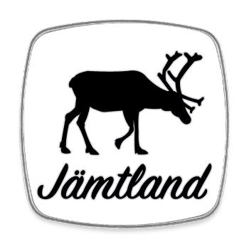 Jämtland Rentier Sverige Nordschweden Schweden - Viereckiger Kühlschrankmagnet - Weiß - Vorne