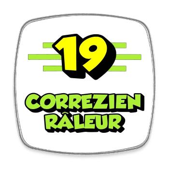 Klagender Correzien - Viereckiger Kühlschrankmagnet - Weiß - Vorne
