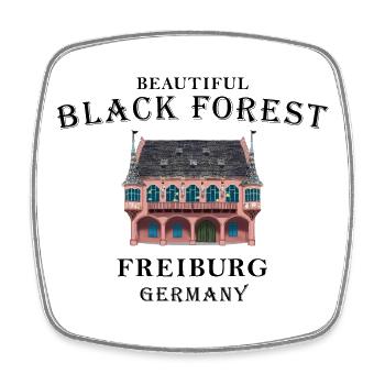 Freiburg im Breisgau, Black Forest, Germany - Square fridge magnet - white - Front