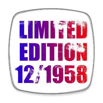 66e anniversaire Edition limitée 12/1958 - Magnet carré - blanc - Devant