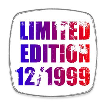 25e anniversaire Edition limitée 12/1999 - Magnet carré - blanc - Devant