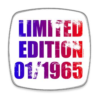 60th Birthday Limited Edition 01/1965 - Square fridge magnet - white - Front