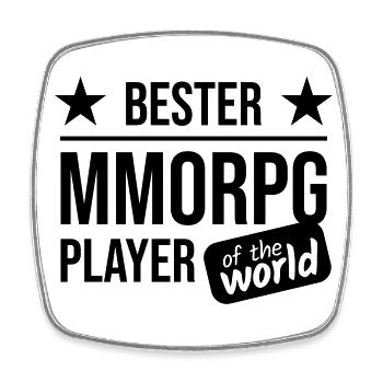Bester MMORPG Player Of The World - Viereckiger Kühlschrankmagnet - Weiß - Vorne