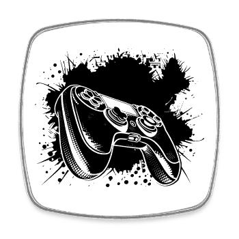 Gaming Pad - Viereckiger Kühlschrankmagnet - Weiß - Vorne