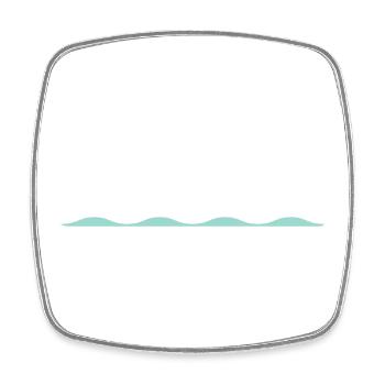 La vie est meilleure sur un bateau à voile dans un port de yacht - Magnet carré - blanc - Devant
