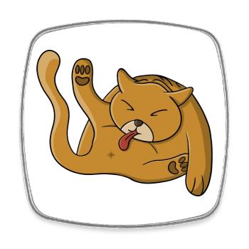 Bath Time - Square fridge magnet - white - Front