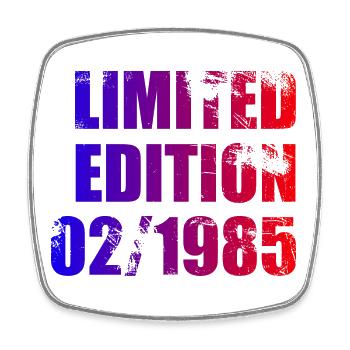 40e anniversaire Edition limitée 02/1985 - Magnet carré - blanc - Devant