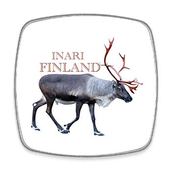 Inari - Square fridge magnet - white - Front