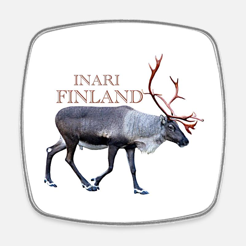 Inari - Magnet carré - blanc