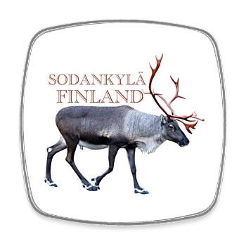 Sodankyla - Square fridge magnet - white - Front