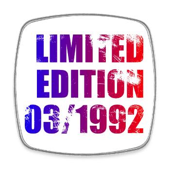 33e anniversaire Edition limitée 03/1992 - Magnet carré - blanc - Devant