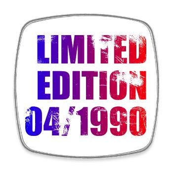 35e anniversaire Edition limitée 04/1990 - Magnet carré - blanc - Devant
