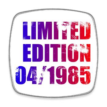 40e anniversaire Edition limitée 04/1985 - Magnet carré - blanc - Devant