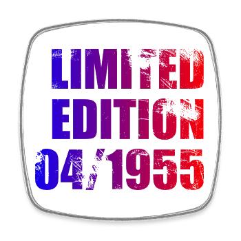 70e anniversaire Edition limitée 04/1955 - Magnet carré - blanc - Devant