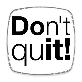 Motivation Don't quit do it - Viereckiger Kühlschrankmagnet - Weiß - Vorne