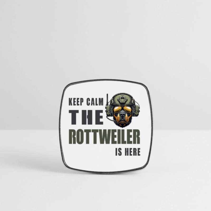Rottweiler – Conception Keep Calm Magnet carré