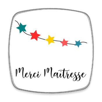 GELIEBTE. VIELEN DANK. DANKE HERRIN. GESCHENK - Viereckiger Kühlschrankmagnet - Weiß - Vorne