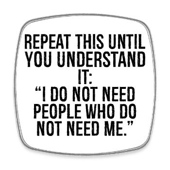 repeat this until you understand it I do not ne - Square fridge magnet - white - Front