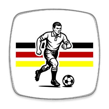 Footballers Germany - Square fridge magnet - white - Front
