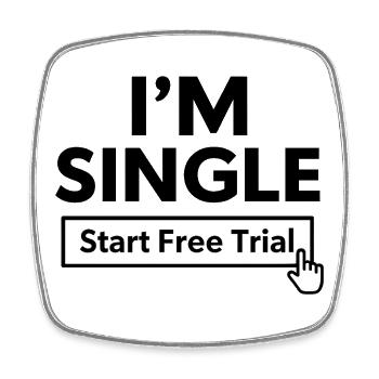 Start Free Trial Button Design - Viereckiger Kühlschrankmagnet - Weiß - Vorne
