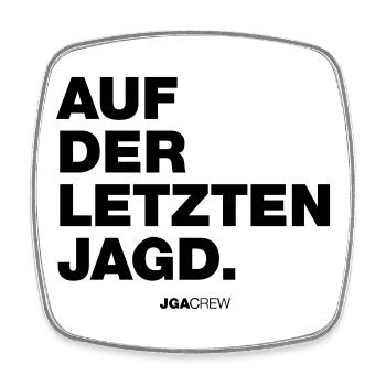 Auf der letzten Jagd (JGA - Jungesellenabschied) - Viereckiger Kühlschrankmagnet - Weiß - Vorne