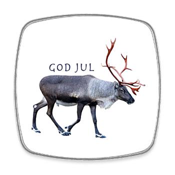 Joyeux Noël - Magnet carré - blanc - Devant