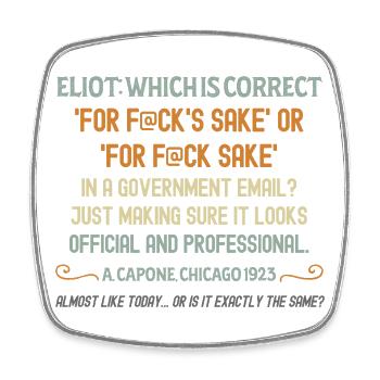 Humorous Government Email Quote T-Shirt - Square fridge magnet - white - Front