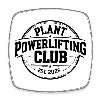 Plant Powerlifting Club – Gym Fitnessstudio Design - Viereckiger Kühlschrankmagnet - Weiß - Vorne