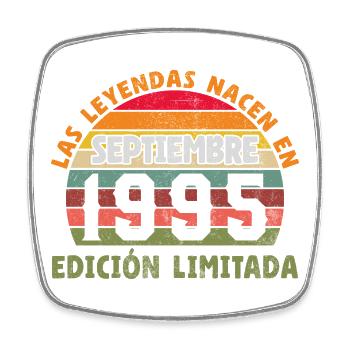 Septembre 1995 Vintage Cadeau d’anniversaire - Magnet carré - blanc - Devant