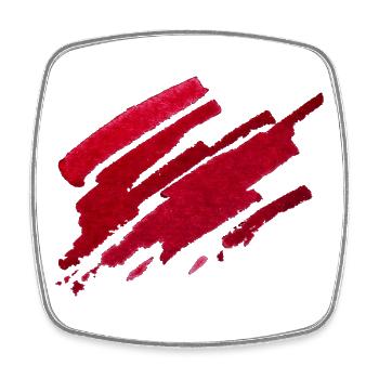 Farbe - Rot - Abstrakt - Viereckiger Kühlschrankmagnet - Weiß - Vorne