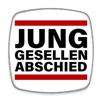 Junggesellen Abschied Jga - Viereckiger Kühlschrankmagnet - Weiß - Vorne