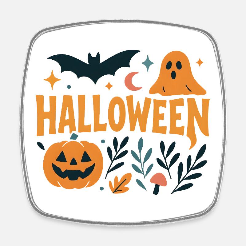 Halloween classique - Magnet carré - blanc