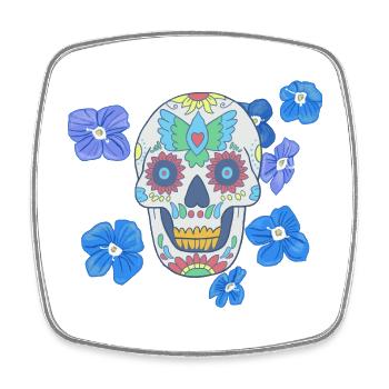 Sucrier mexicain - Magnet carré - blanc - Devant