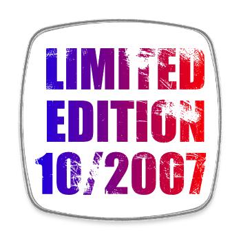 18e anniversaire Edition limitée 10/2007 - Magnet carré - blanc - Devant