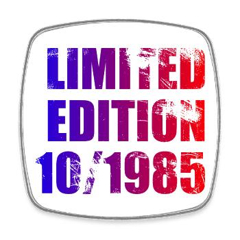 40e anniversaire Edition Limitée 10/1985 - Magnet carré - blanc - Devant