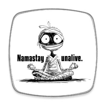 Mummy Humor Design | Funny Halloween Design - Viereckiger Kühlschrankmagnet - Weiß - Vorne