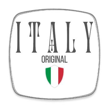Originally from Italy, born in Italy - Square fridge magnet - white - Front