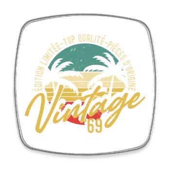 Vintage 1969 Limited Edition Anniversary - Square fridge magnet - white - Front
