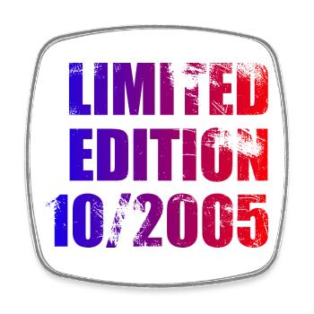 20e anniversaire Edition Limitée 10/2005 - Magnet carré - blanc - Devant