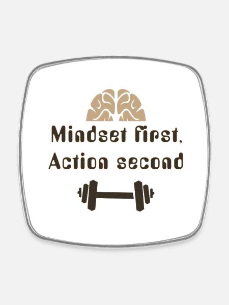 MIndsetFirstActionSecond_20250924 - Magnet carré - blanc