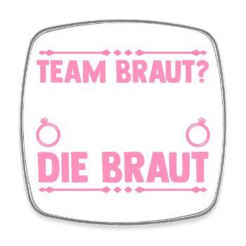 Bachelor Party Team Bride Hen Party - Square fridge magnet - white - Front
