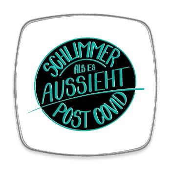 Worse than it looks, Post Covid - Square fridge magnet - white - Front