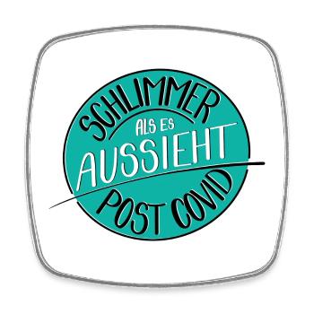 Worse than it looks, Post Covid - Square fridge magnet - white - Front