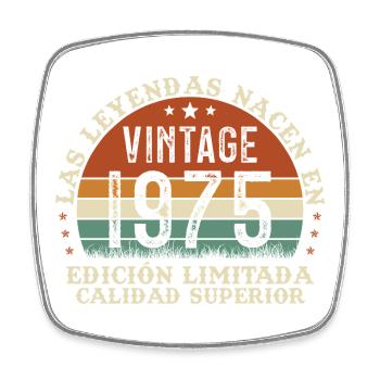 1975 Retro Vintage Geburtstagsgeschenk - Viereckiger Kühlschrankmagnet - Weiß - Vorne