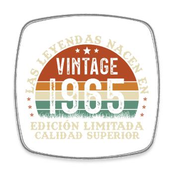 1965 Retro Vintage Geburtstagsgeschenk - Viereckiger Kühlschrankmagnet - Weiß - Vorne