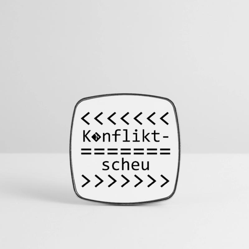 Chemise Git Nerd Aversion aux conflits Magnet carré